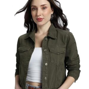 INKD Women's Overdyed Trucker Denim Jacket