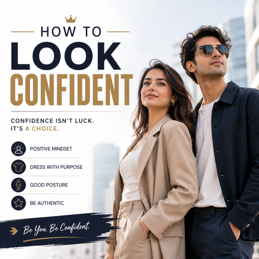 how to look confident