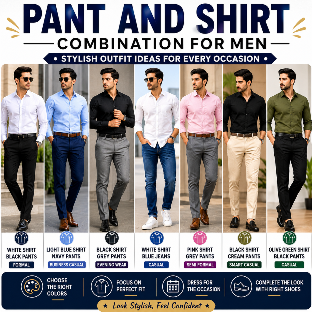 Pant and Shirt Combination for Men